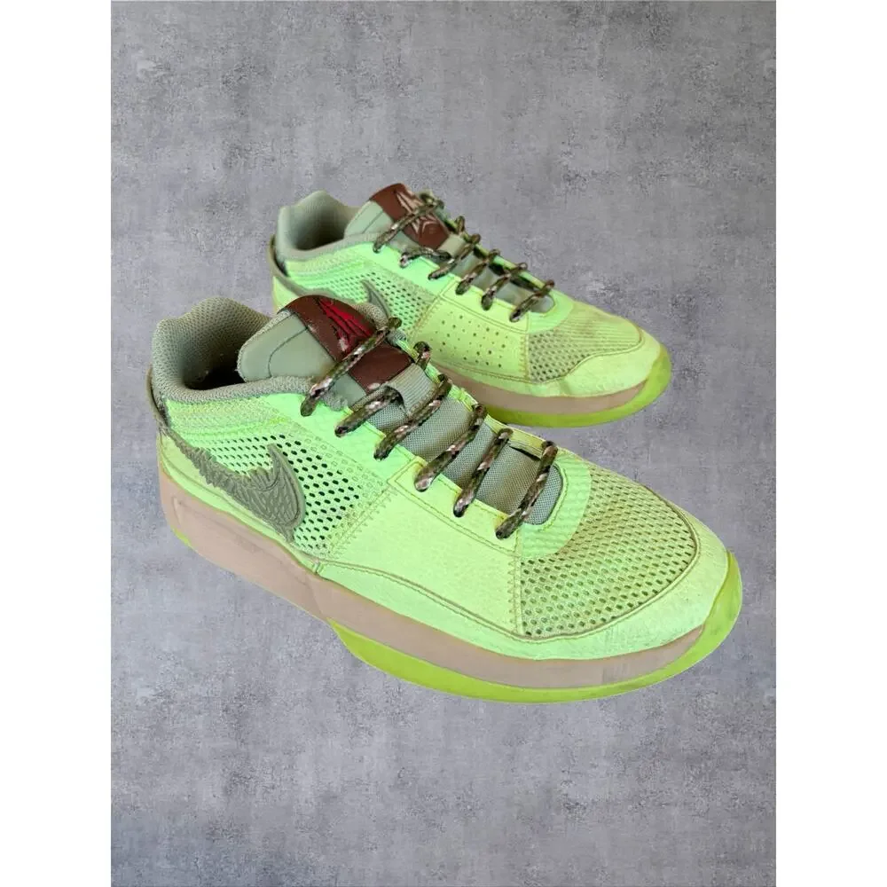 Nike Ja 1 Halloween Zombie Lime Blast Green FV6097-300 Big Kids Size 5.5Y / W7